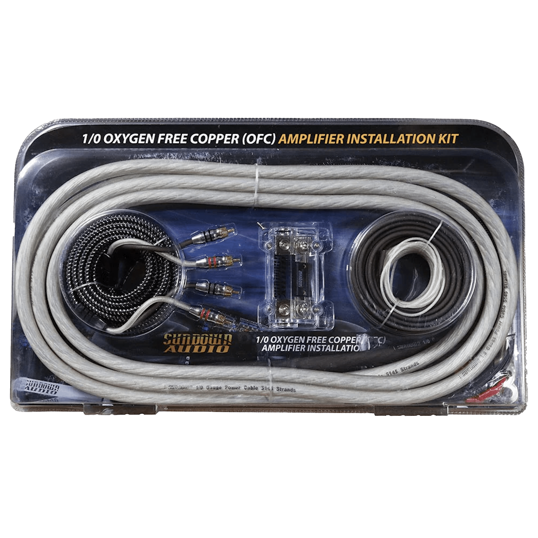 1/0 Gauge AWG Silver/Black OFC Amplifier Wire Kit - CBL - 1/0KIT - Sparked Innovations