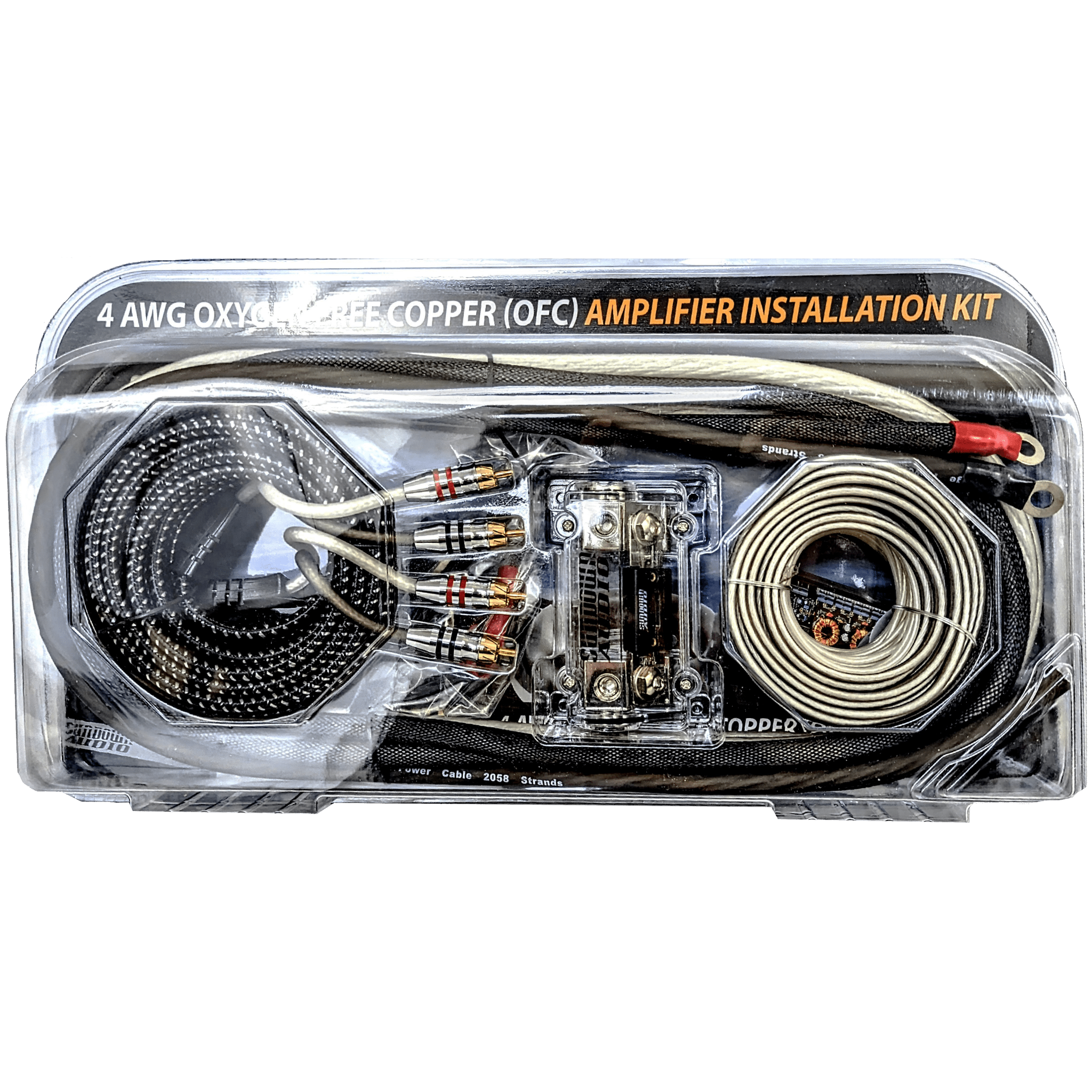 4 Gauge AWG Silver/Black OFC Amplifier Wire Kit - CBL - 4KIT - Sparked Innovations