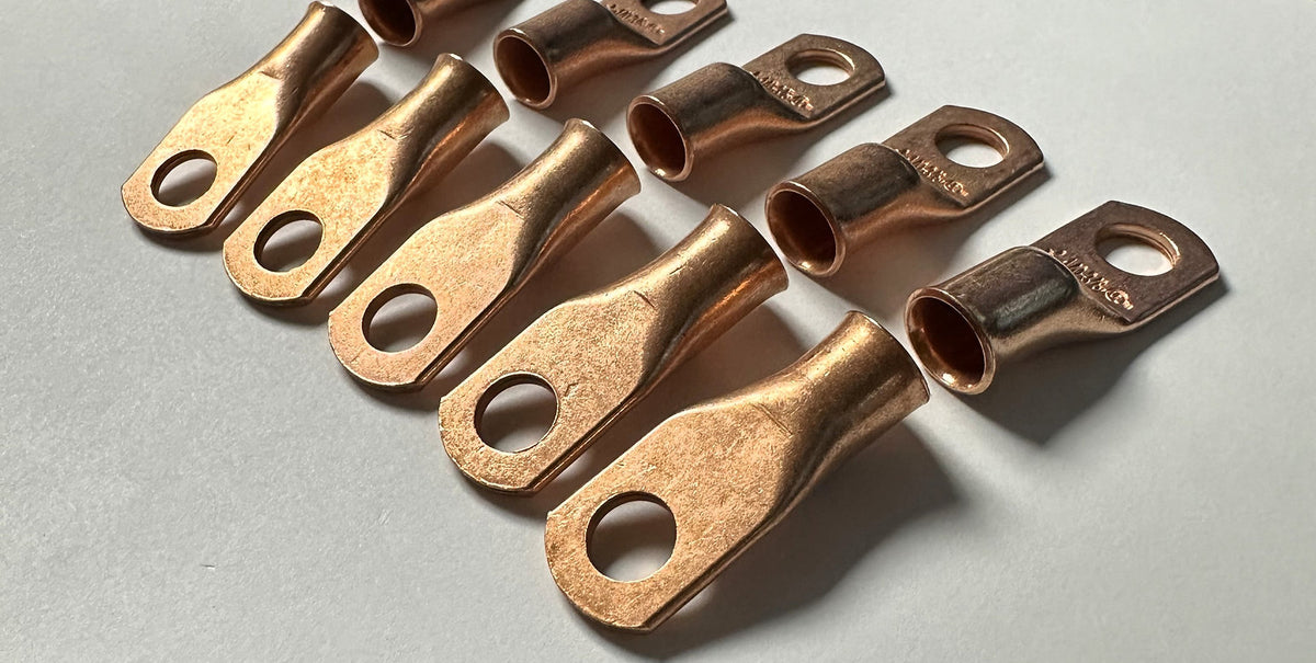 1/0 AWG Copper Ring Terminals – Heavy-Duty High-Conductivity