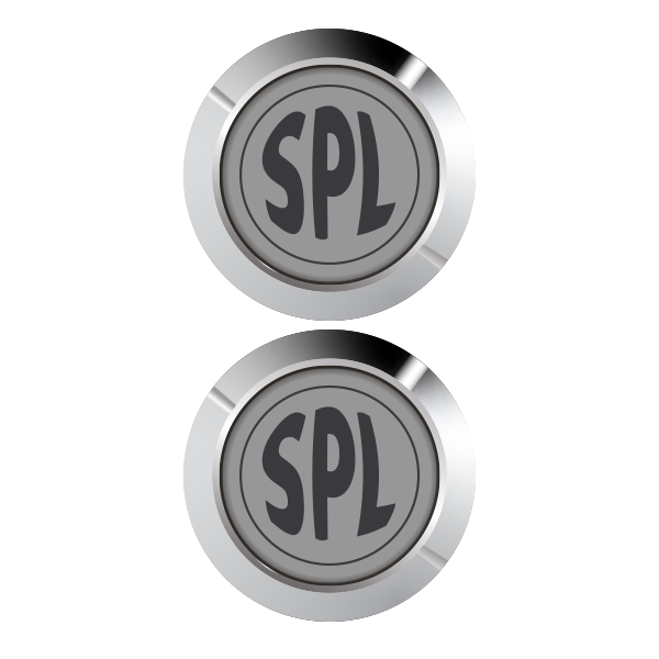 Latching Aluminum SPL 12V Pushbutton Switch SPDT Two Pack