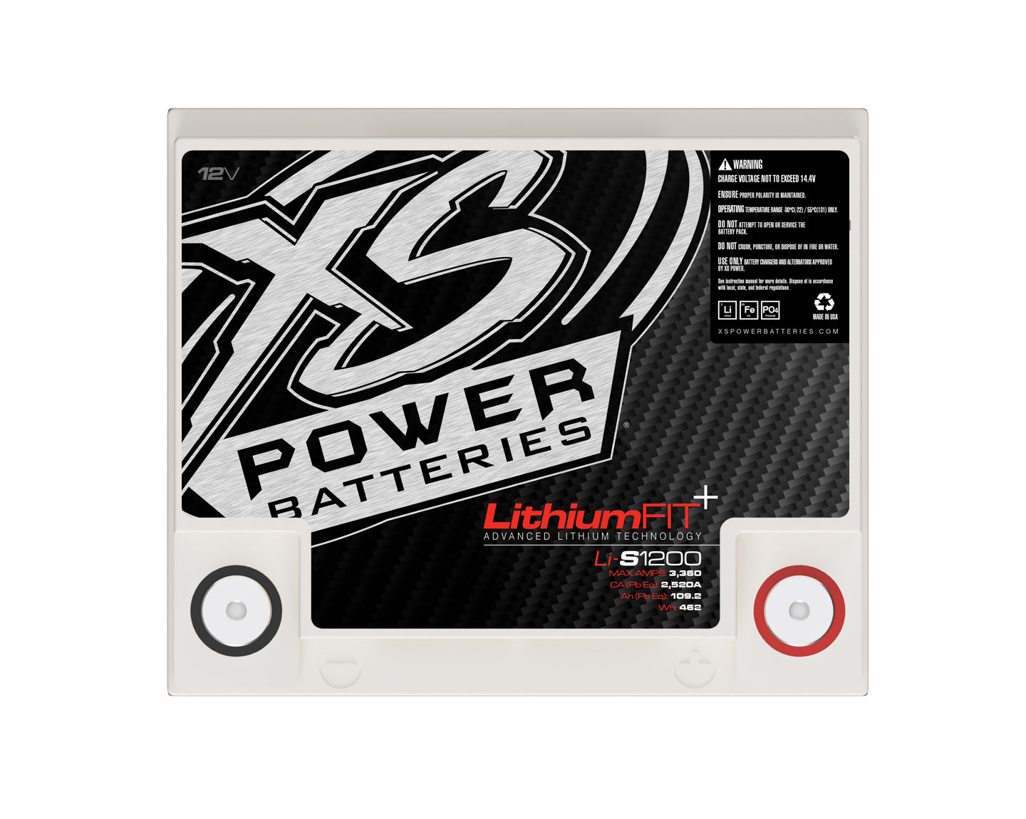 Li-S1200 XS Power 12VDC Lithium Racing Vehicle Battery 3840A 41.6Ah