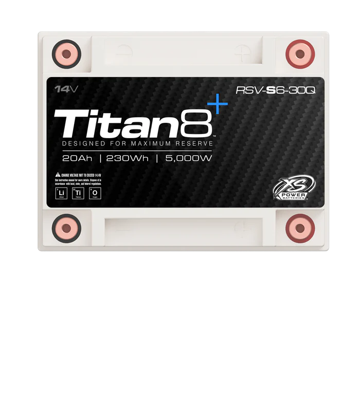 XS Power Titan 8 14V RSV-S6-30Q Lithium Titanate Oxide (LTO) Vehicle Battery - 1000A 3000W