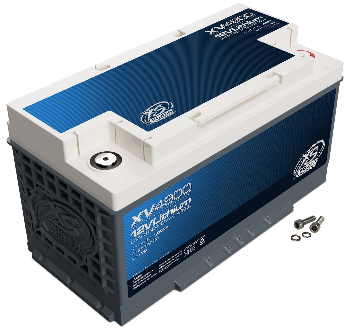 XV4900 XS Power 12VDC Group 49 Lithium LTO Underhood-Safe Vehicle Battery 1500W 70Wh