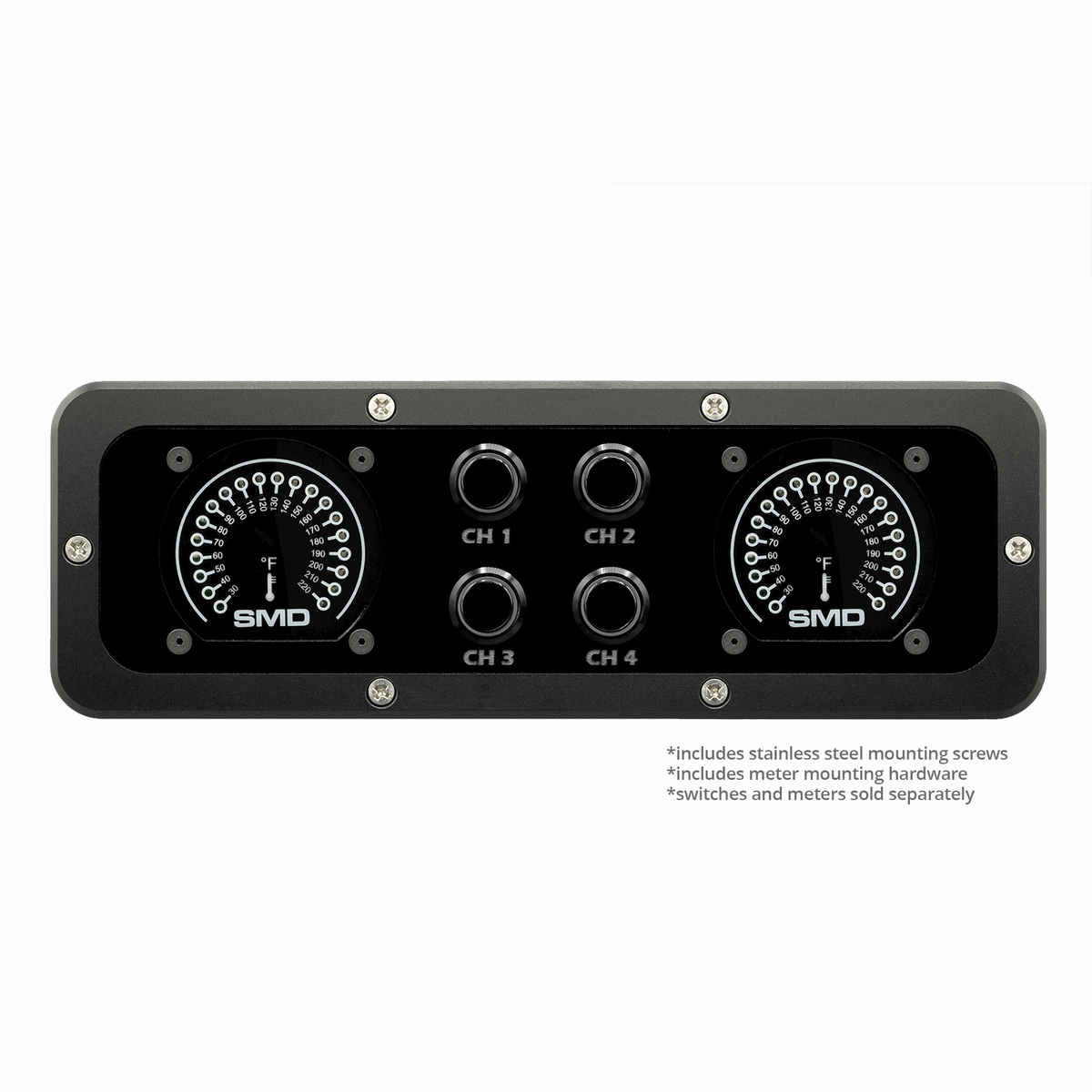 Billet Aluminum SMD Full - Size GM Truck 2003 – 2007 Switch Panel – 2 SMD Meters - Tah - SWP - SMD - D - Sparked Innovations