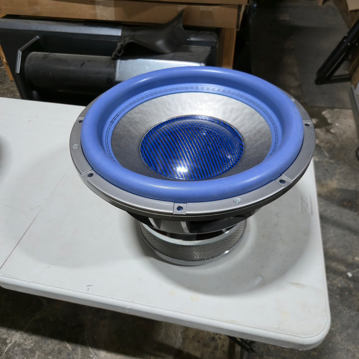 Custom Cabon Cap Sparked 15" Bass Blaster Car Audio Subwoofer 2000W DVC