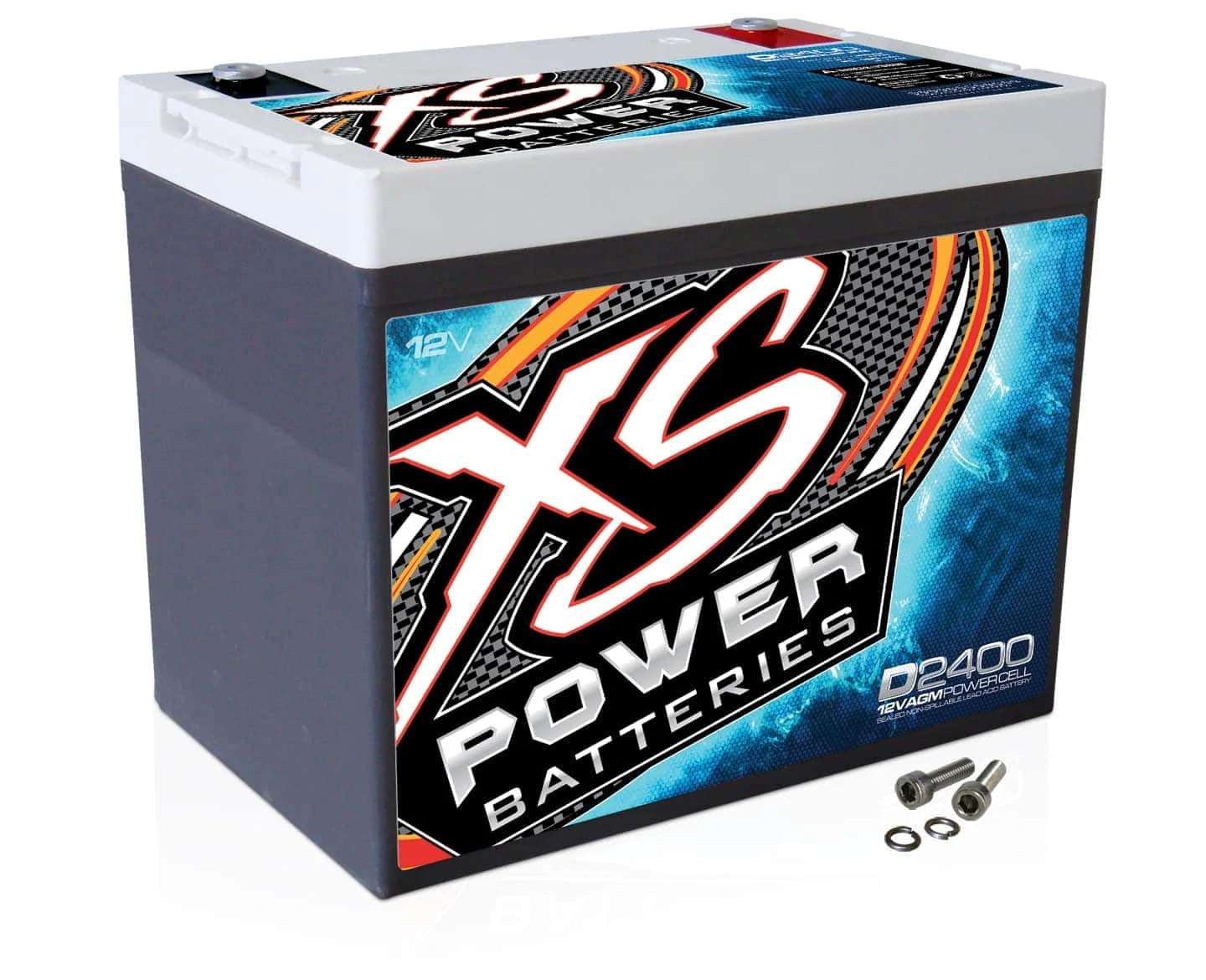 D2400 XS Power 12VDC AGM Car Audio Vehicle Battery 3500A 70Ah Group 24 - D2400 - Sparked Innovations