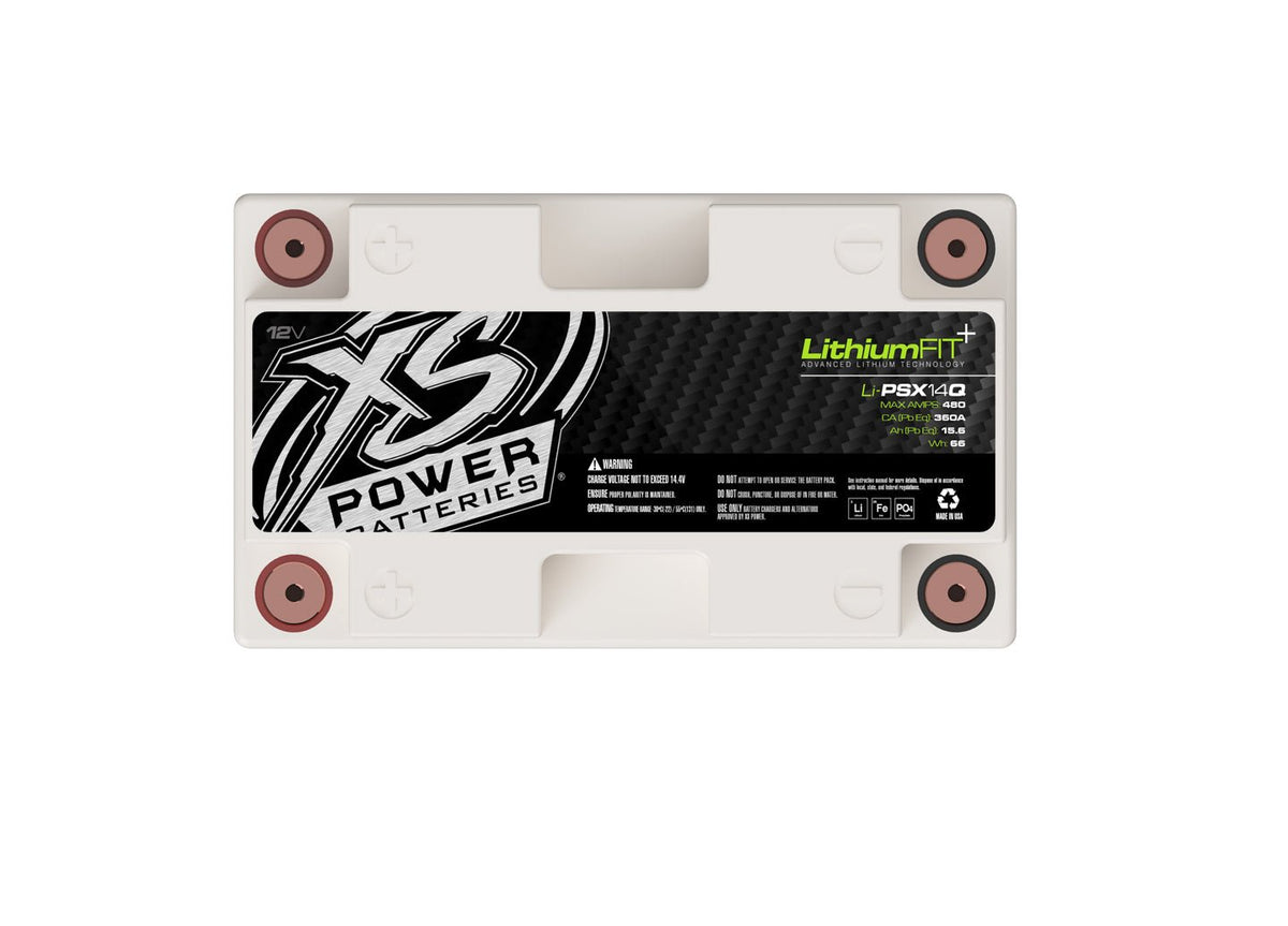 Li - PSX14Q XS Power 12VDC Lithium Powersports Vehicle Battery 480A 5.2Ah Group 14L - Li - PSX14Q - Sparked Innovations