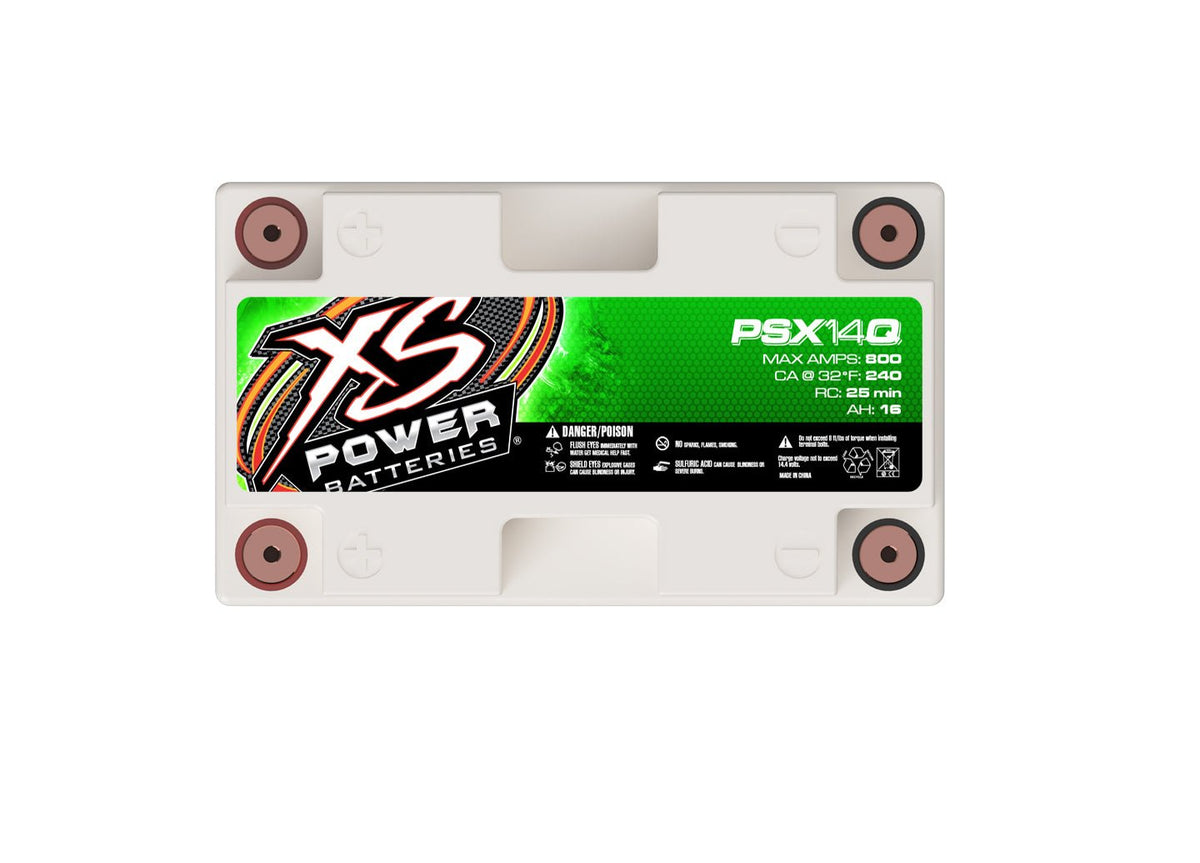 PSX14Q XS Power 12VDC Group AGM Powersports Vehicle Battery 800A 16Ah - PSX14Q - Sparked Innovations