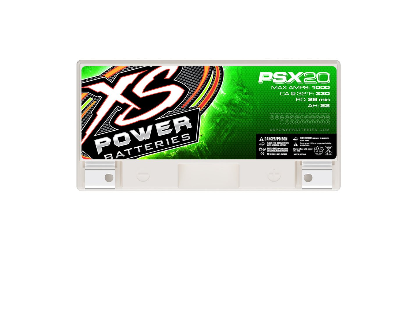 PSX20 XS Power 12VDC Group 20L AGM Powersports Vehicle Battery 1000A 22Ah - PSX20 - Sparked Innovations