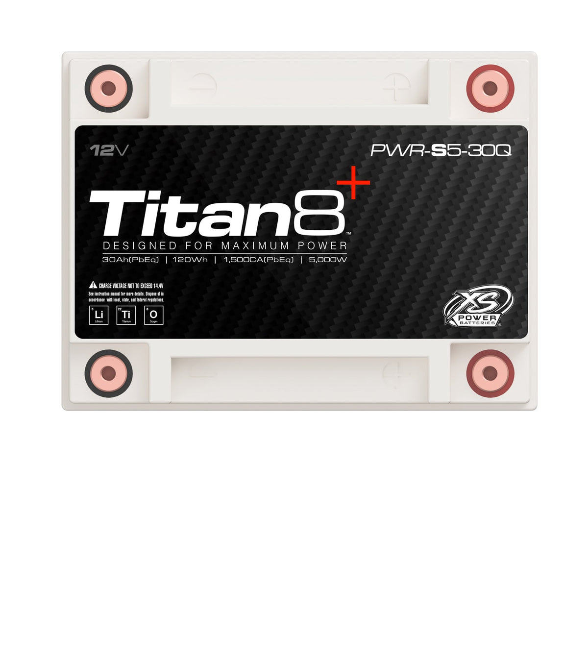 PWR - S5 - 30Q XS Power Titan8 12VDC Lithium LTO Car Audio Vehicle Battery 5000W 120Wh - PWR - S5 - 30Q - Sparked Innovations
