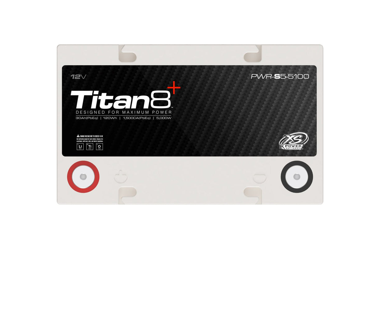 PWR - S5 - 5100 XS Power Titan8 12VDC Group 51 Lithium LTO Car Audio Vehicle Battery 5000W 120Wh - PWR - S5 - 5100 - Sparked Innovations