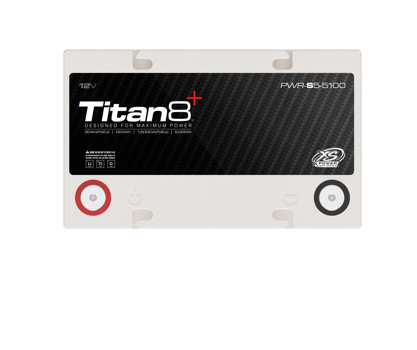 PWR - S5 - 5100 XS Power Titan8 12VDC Group 51 Lithium LTO Car Audio Vehicle Battery 5000W 120Wh - PWR - S5 - 5100 - Sparked Innovations