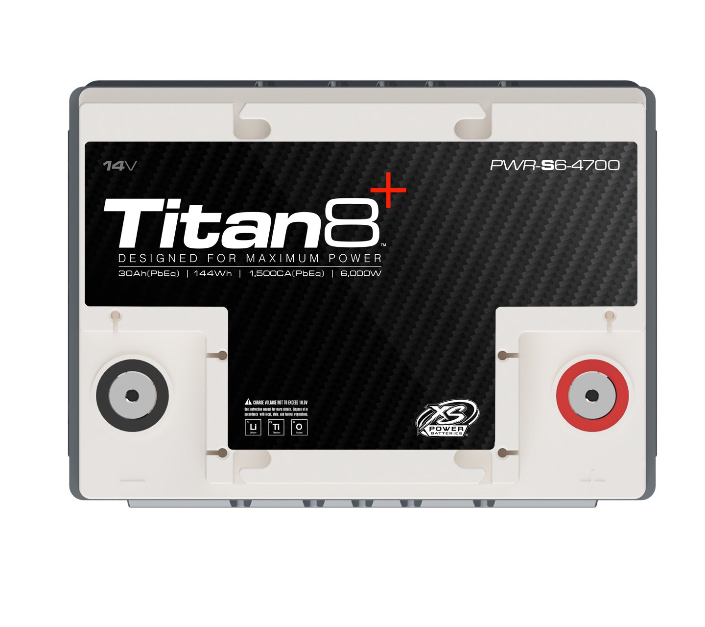 PWR - S6 - 4700 XS Power Titan8 14VDC Group 47 Lithium LTO Car Audio Vehicle Battery 5000W 144Wh - PWR - S6 - 4700 - Sparked Innovations