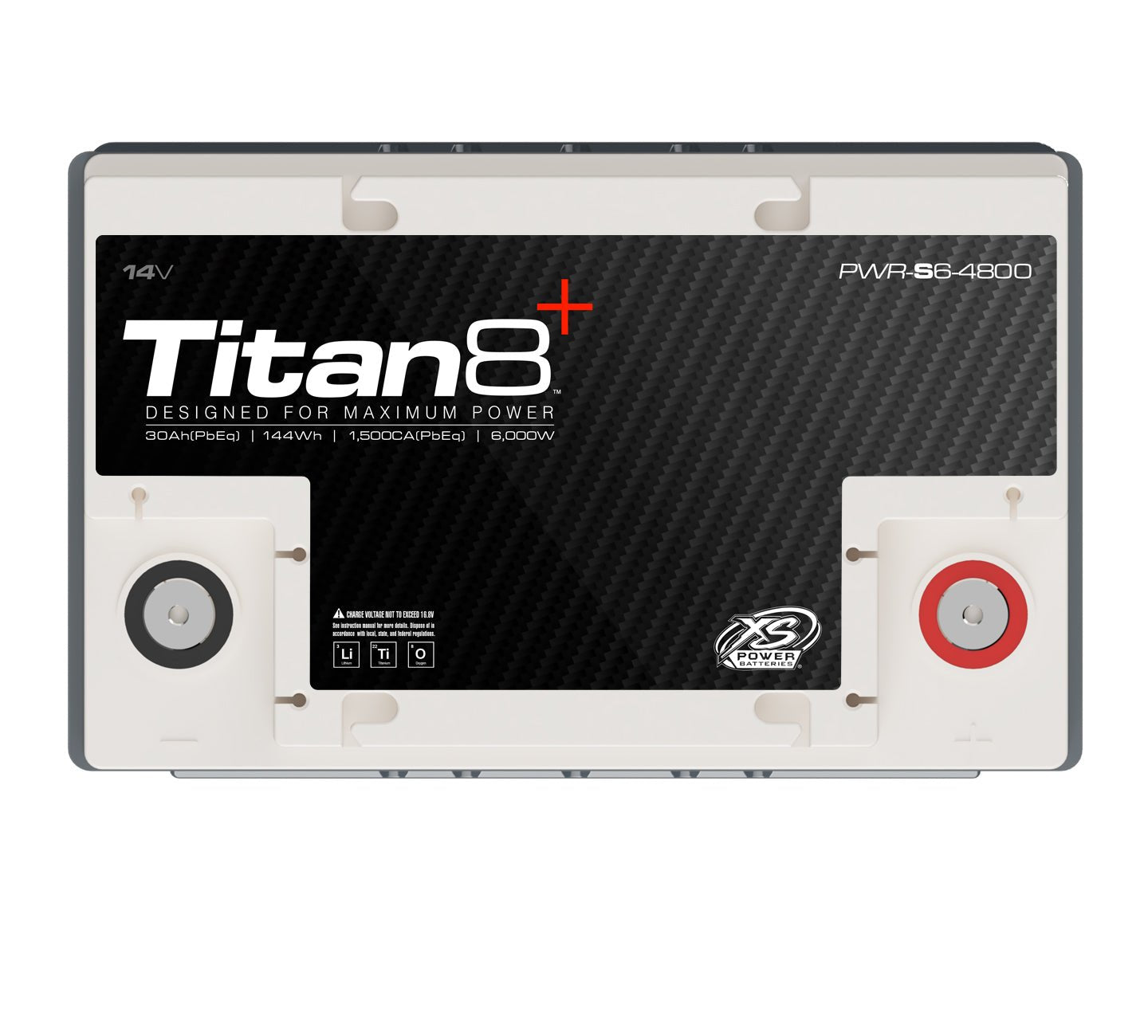 PWR - S6 - 4800 XS Power Titan8 14VDC Group 48 Lithium LTO Car Audio Vehicle Battery 5000W 144Wh - PWR - S6 - 4800 - Sparked Innovations