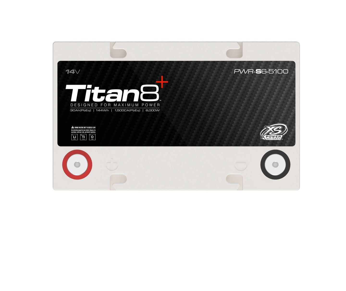 PWR - S6 - 5100 XS Power Titan8 14VDC Group 51 Lithium LTO Car Audio Vehicle Battery 5000W 144Wh - PWR - S6 - 5100 - Sparked Innovations
