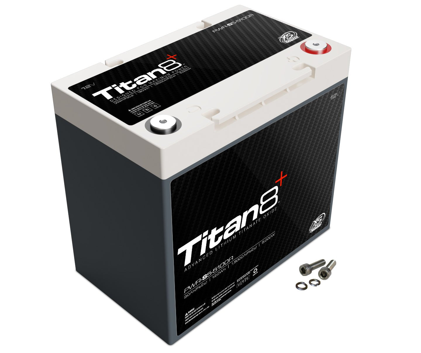 PWR - S6 - 5100R XS Power Titan8 14VDC Group 51R Lithium LTO Car Audio Vehicle Battery 5000W 144Wh - PWR - S6 - 5100R - Sparked Innovations