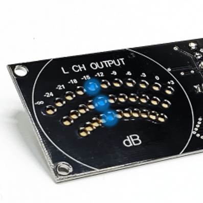 SMD VU - Din Audio Volume Unit Meter - Steve Meade Designs - Blue LED - SMD - VU - DIN - BL - Sparked Innovations