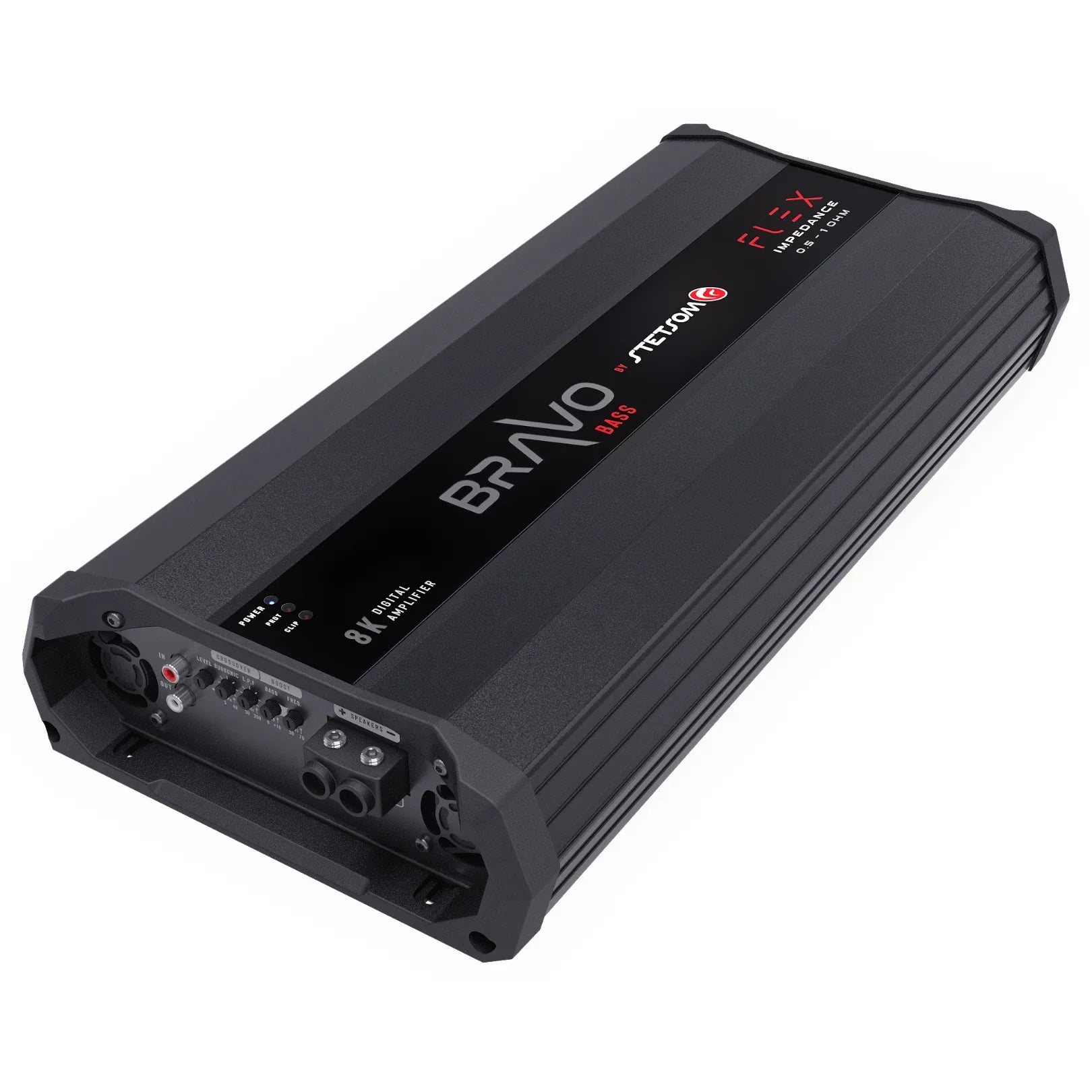 Stetsom BRAVO BASS Flex 8K Mono Class D Amplifier 8000 W Automatic Impedance System 0.5 Ohm to 2 Ohm - BRAVO - BASS - FLEX - 8K - Sparked Innovations