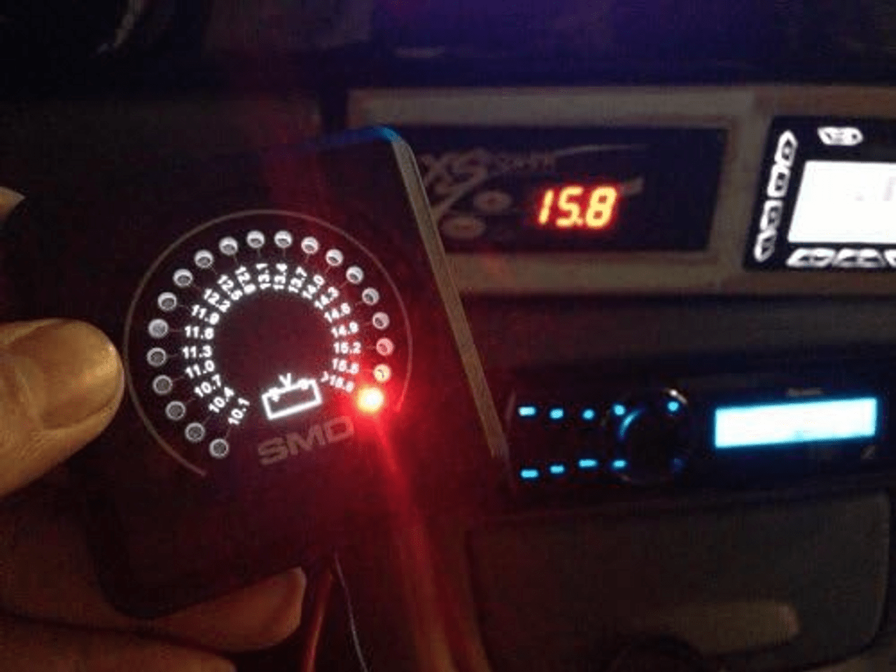 Steve Meade Designs SMD 12V Voltmeter SMD - VM - 1 - SMD - VM - 1 - Sparked Innovations