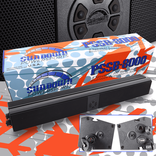 Sundown Audio PSSB - 8000 8 Speaker 300 watt Amplified Bluetooth Powersports Soundbar - PS - PSSB8000SB - Sparked Innovations