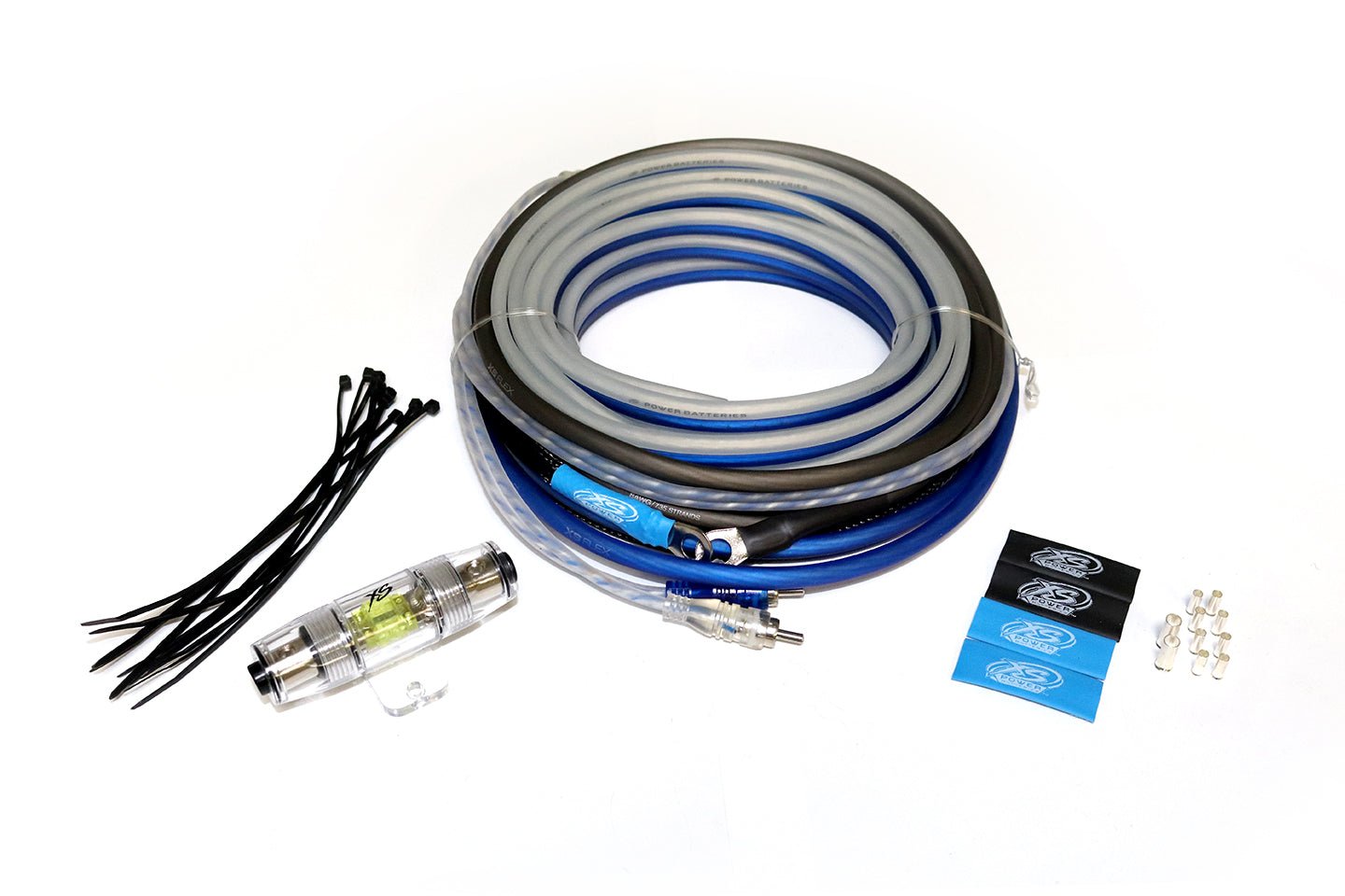 XS Power AKXS8 - PS4 8 AWG OFC Amplifier Installation Kit w/100A Mini ANL Fuse - AKXS8 - PS4 - Sparked Innovations