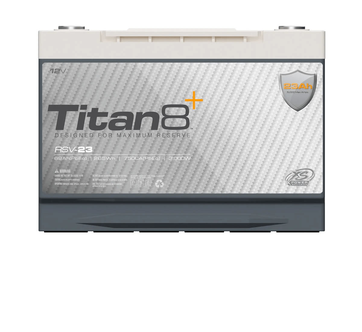 XS Power Titan8 RSV - 23 23ah 12 Volt Group 34 Underhood Safe 3000 - 5000W - RSV - 23 - Sparked Innovations