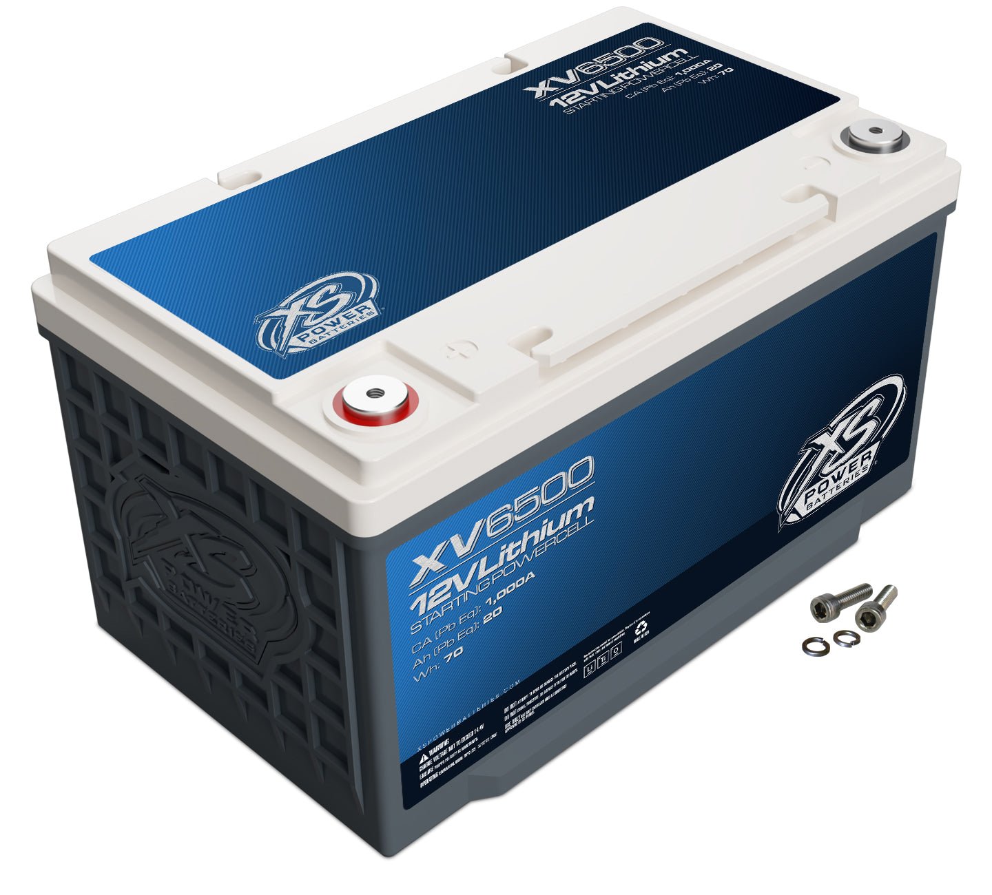 XV6500 XS Power 12VDC Group 65 Lithium LTO Underhood - Safe Vehicle Battery 1500W 70Wh - XV6500 - Sparked Innovations