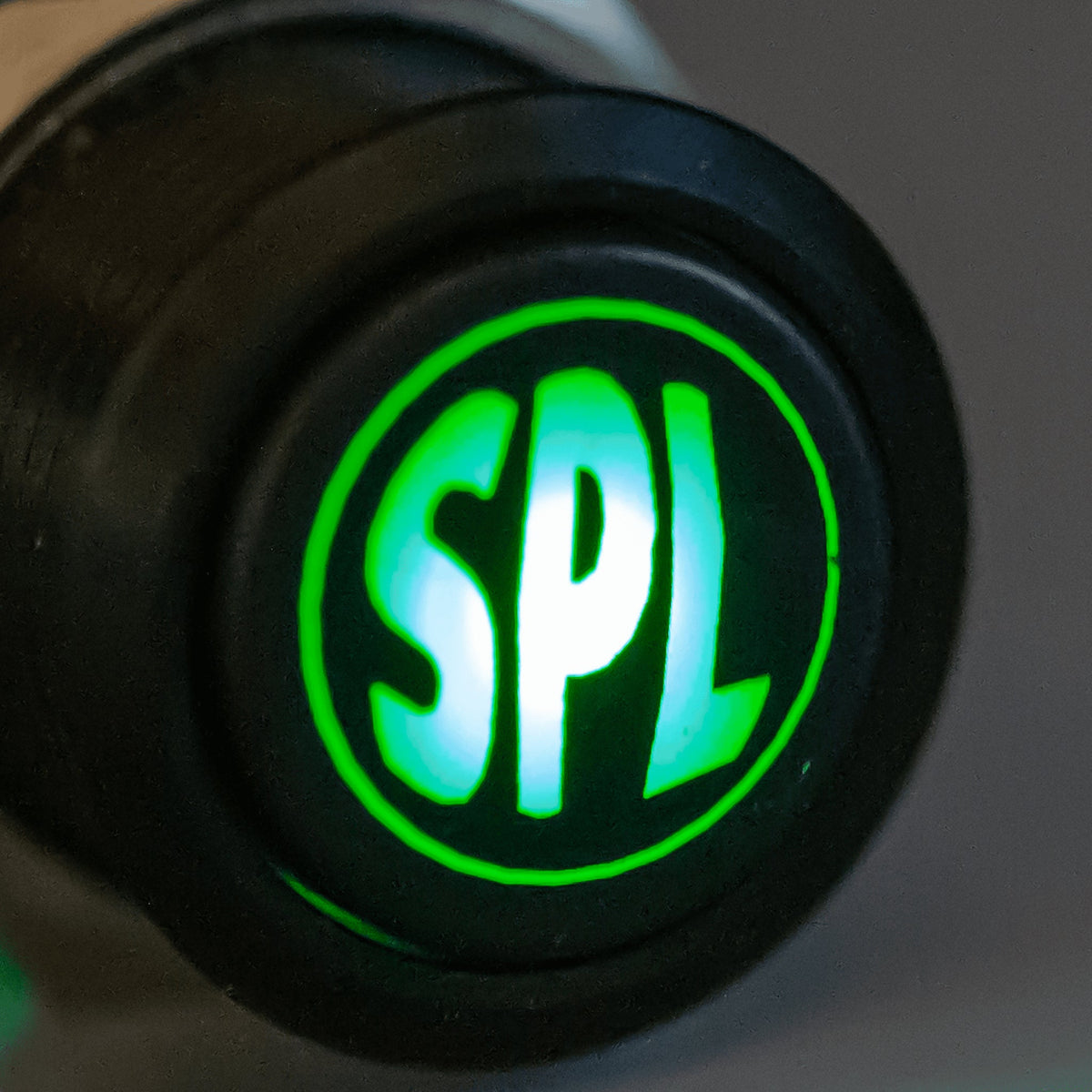 Latching Black SPL 12V Push Button Switch SPDT - Green - B16 - 11SPL - GN - Sparked Innovations