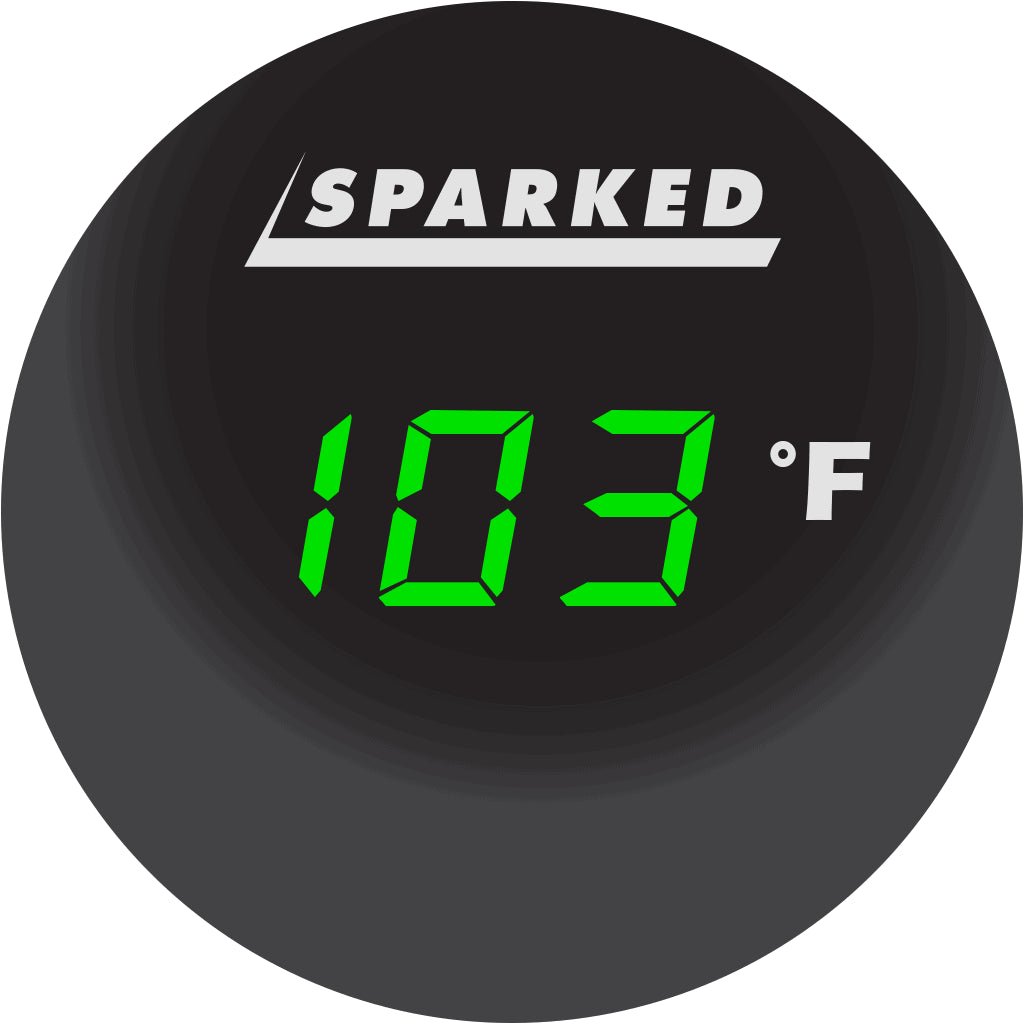 Thermometer 12V Ambient Temperature Sensor - 30°F - 120°F - Green - YJ - DS4028 - G - Sparked Innovations