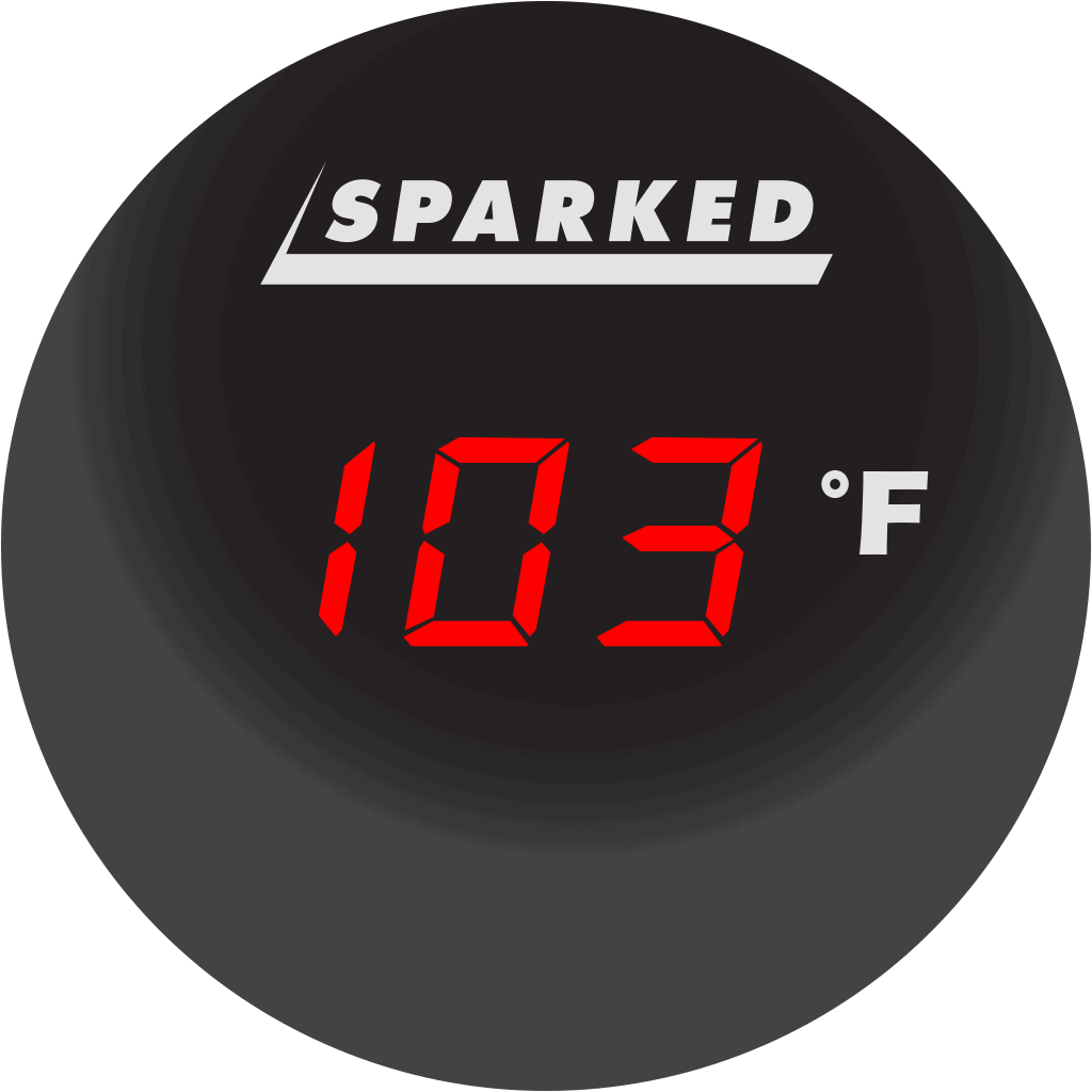 Thermometer 12V Ambient Temperature Sensor - 30°F - 120°F - Red - YJ - DS4028 - R - Sparked Innovations