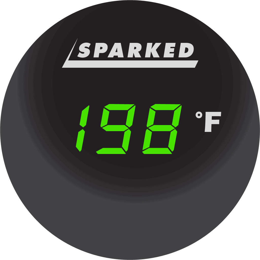 Thermometer 12V Temperature Sensor - 34°F - 200°F With 18ft Cable - Green - YJ - 200F - G - Sparked Innovations