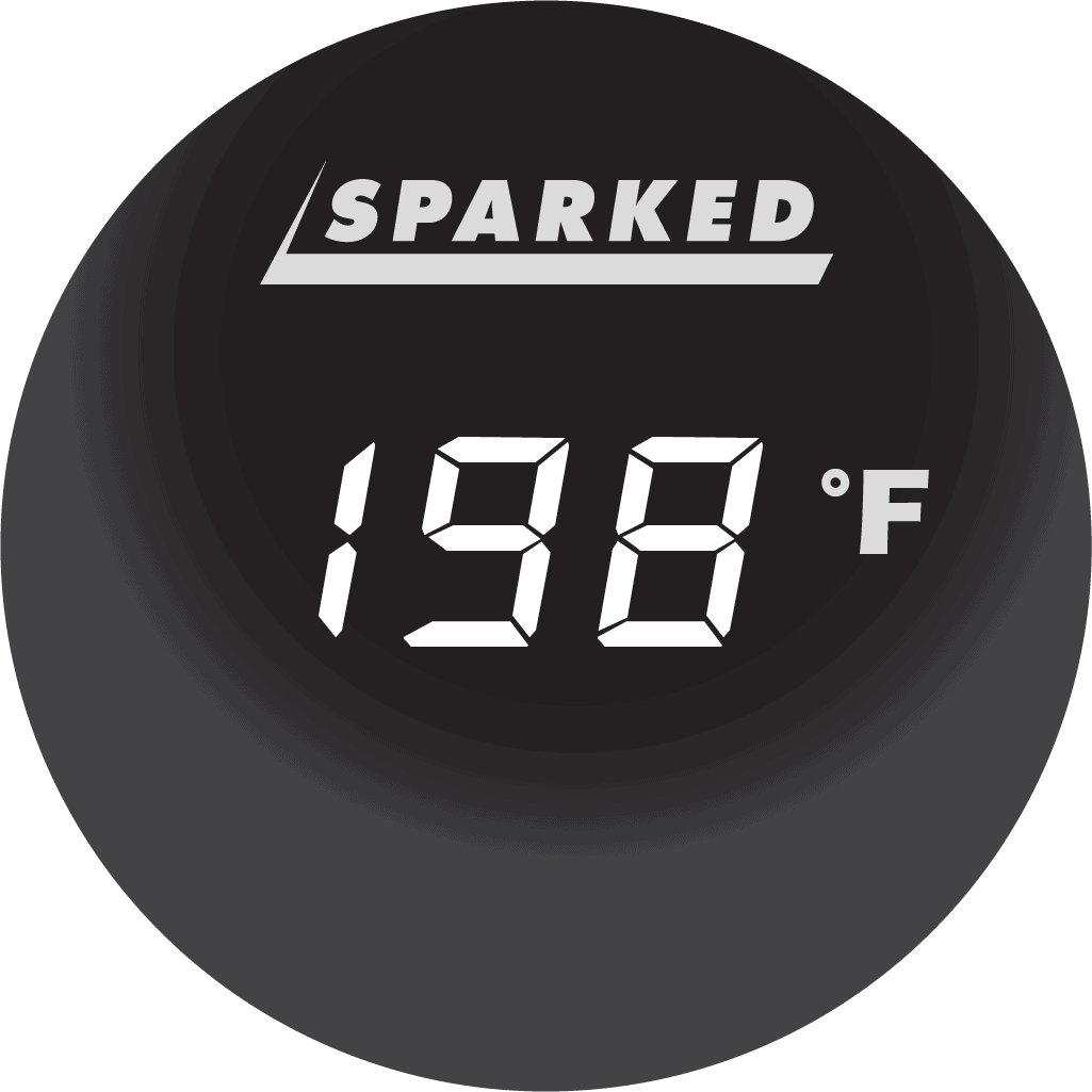 Thermometer 12V Temperature Sensor - 34°F - 200°F With 18ft Cable - White - YJ - 200F - W - Sparked Innovations