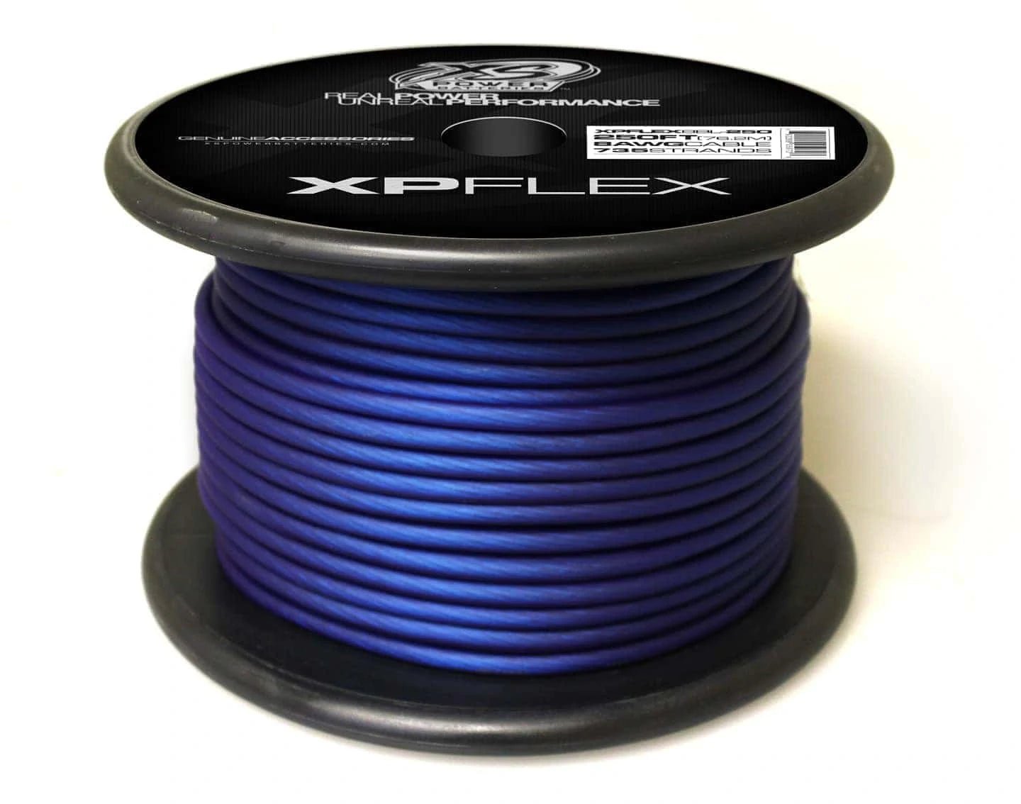 XS Power 8 AWG Gauge XP Flex Car Audio Power and Ground Cable 250ft Spool Electrical Wire - Iced Blue - XPFLEX8BL - 250 - Sparked Innovations