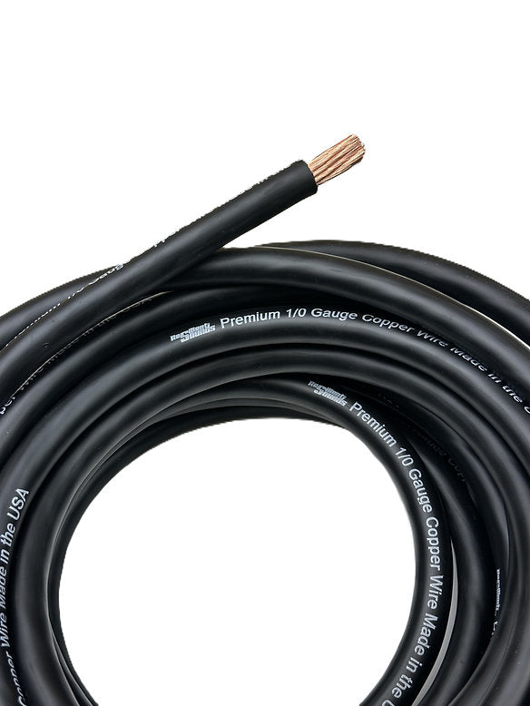 Resilient Sounds 1/0 Premium High Conductivity Copper Wire - 99.9% Pure Copper 50ft