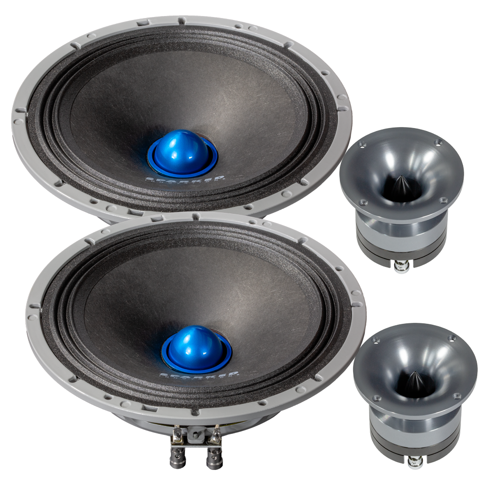 Sparked Innovations VBTT-8CS, 8" Midrange and Mini Horn Component Set, Active