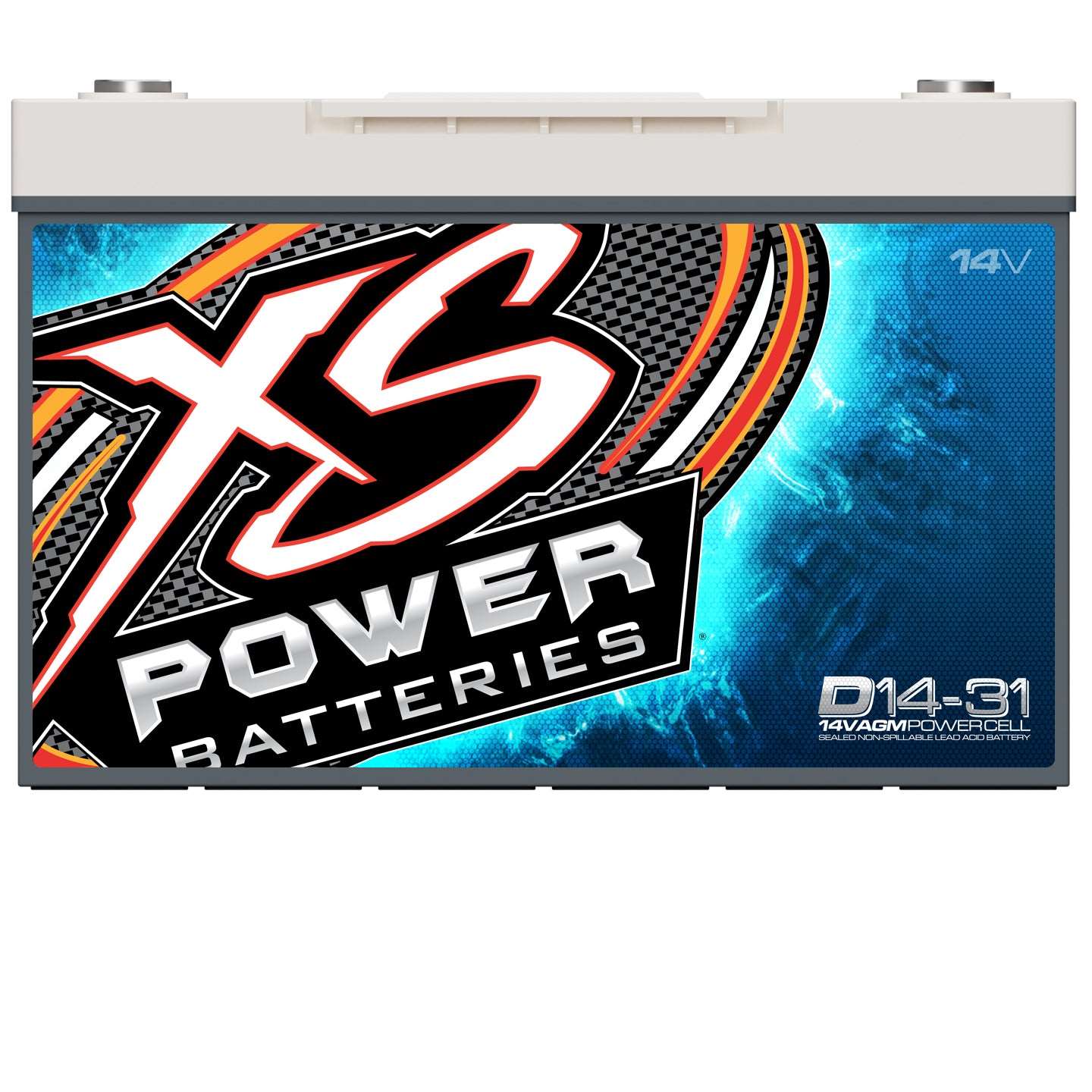 D14-31 XS Power 14VDC Group 31 AGM Car Audio Vehicle Battery 5000A 98Ah