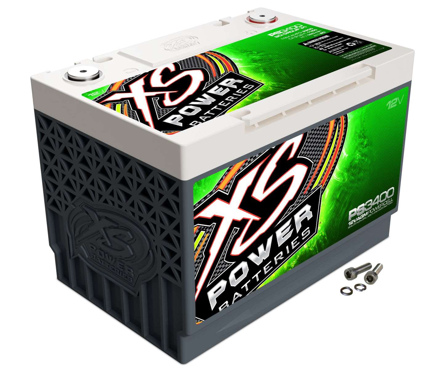 PS3400 XS Power 12VDC Group 34 AGM Powersports Vehicle Battery 3300A 80Ah