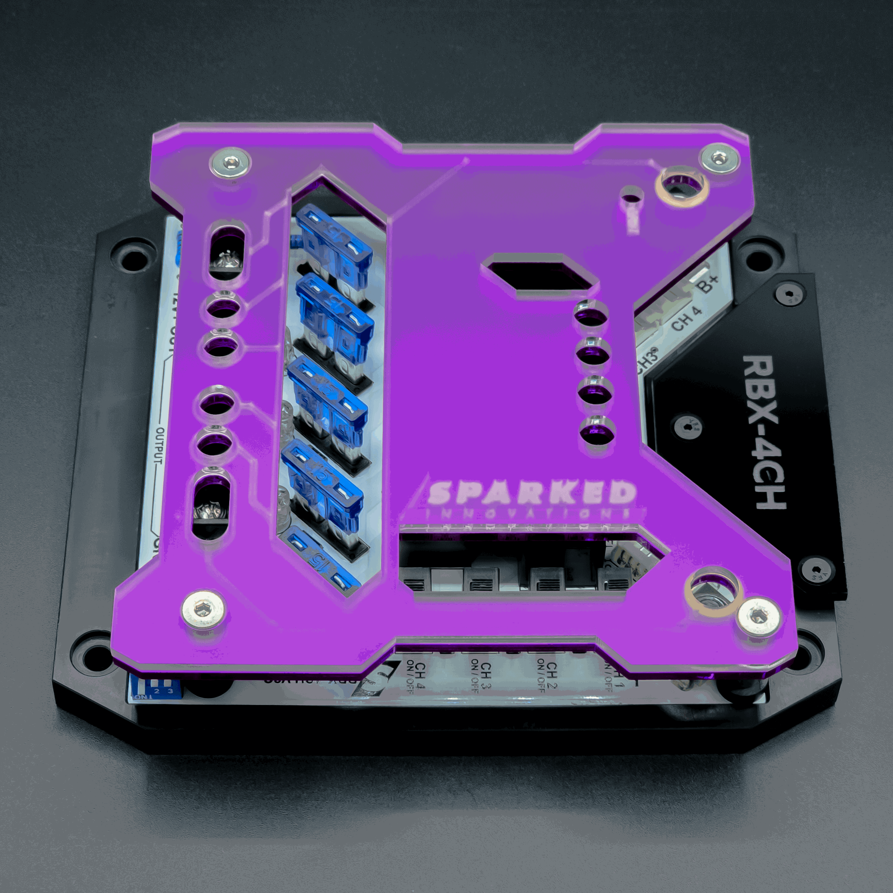 Custom Acrylic TOP ONLY – RBX-4CH Relay Box