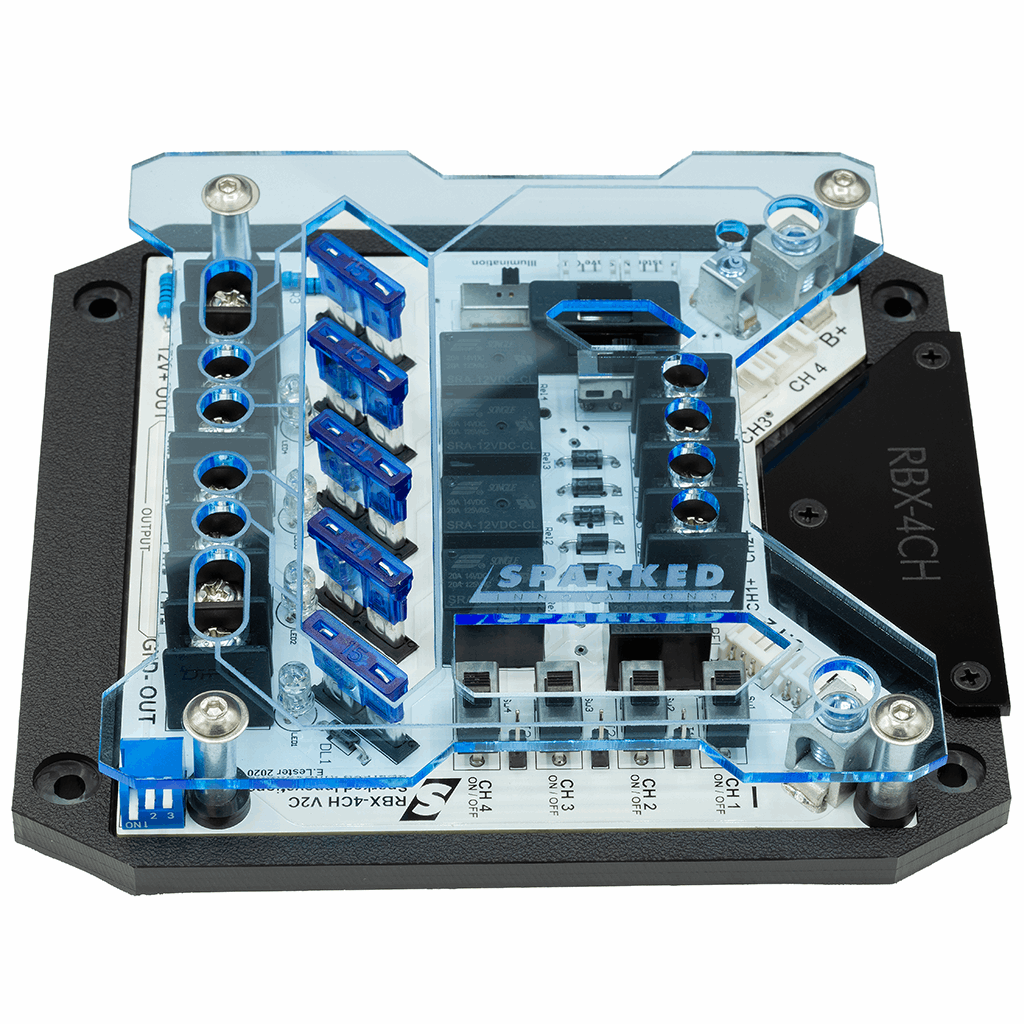 Custom Acrylic TOP ONLY – RBX-4CH Relay Box