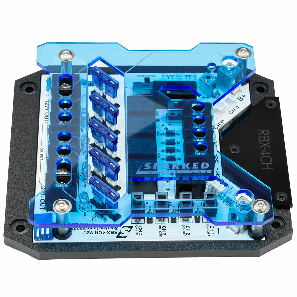 Custom Acrylic TOP ONLY – RBX-4CH Relay Box