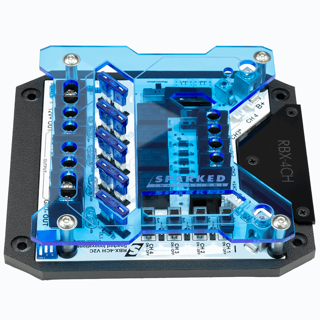 Custom Acrylic TOP ONLY – RBX-4CH Relay Box