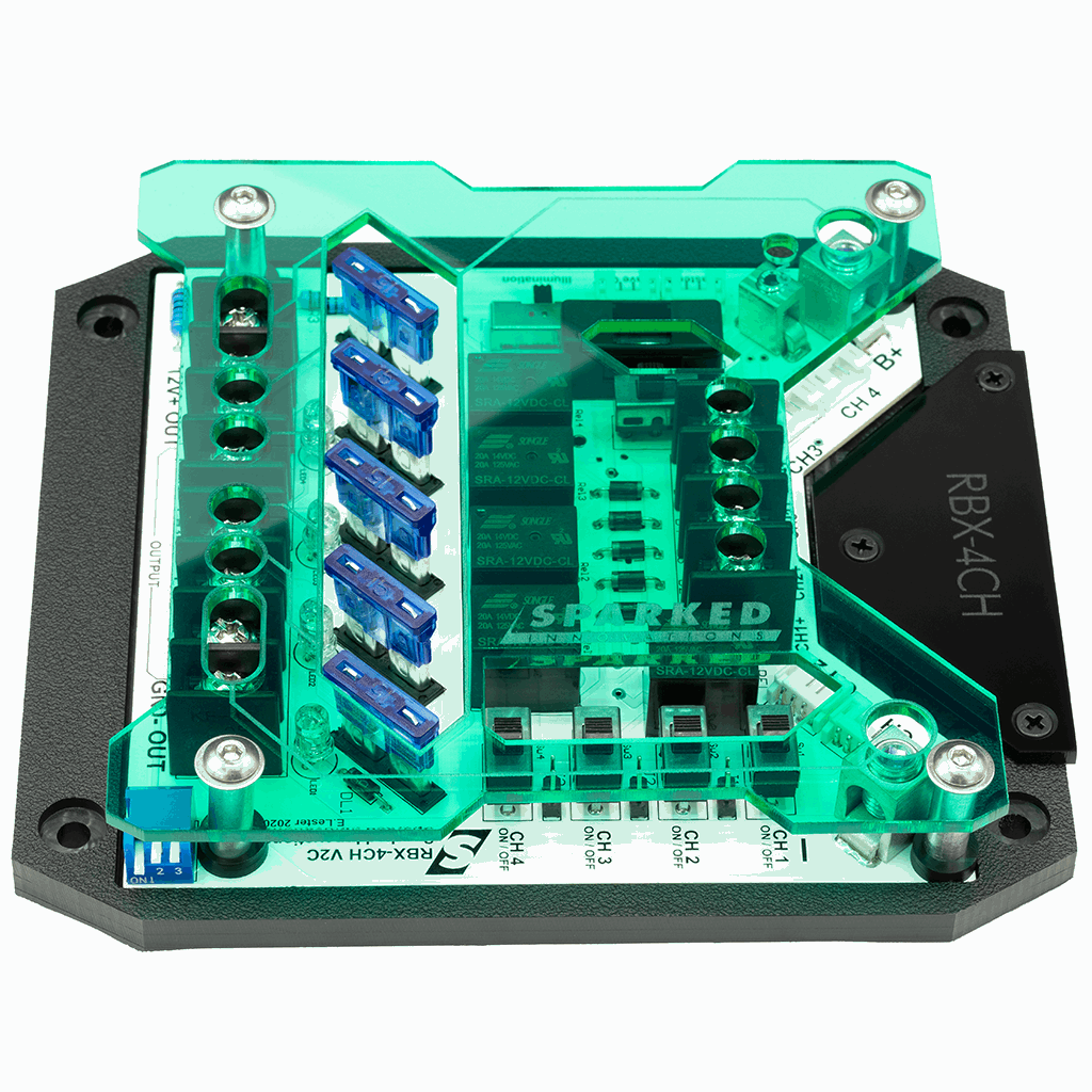 Custom Acrylic TOP ONLY – RBX-4CH Relay Box