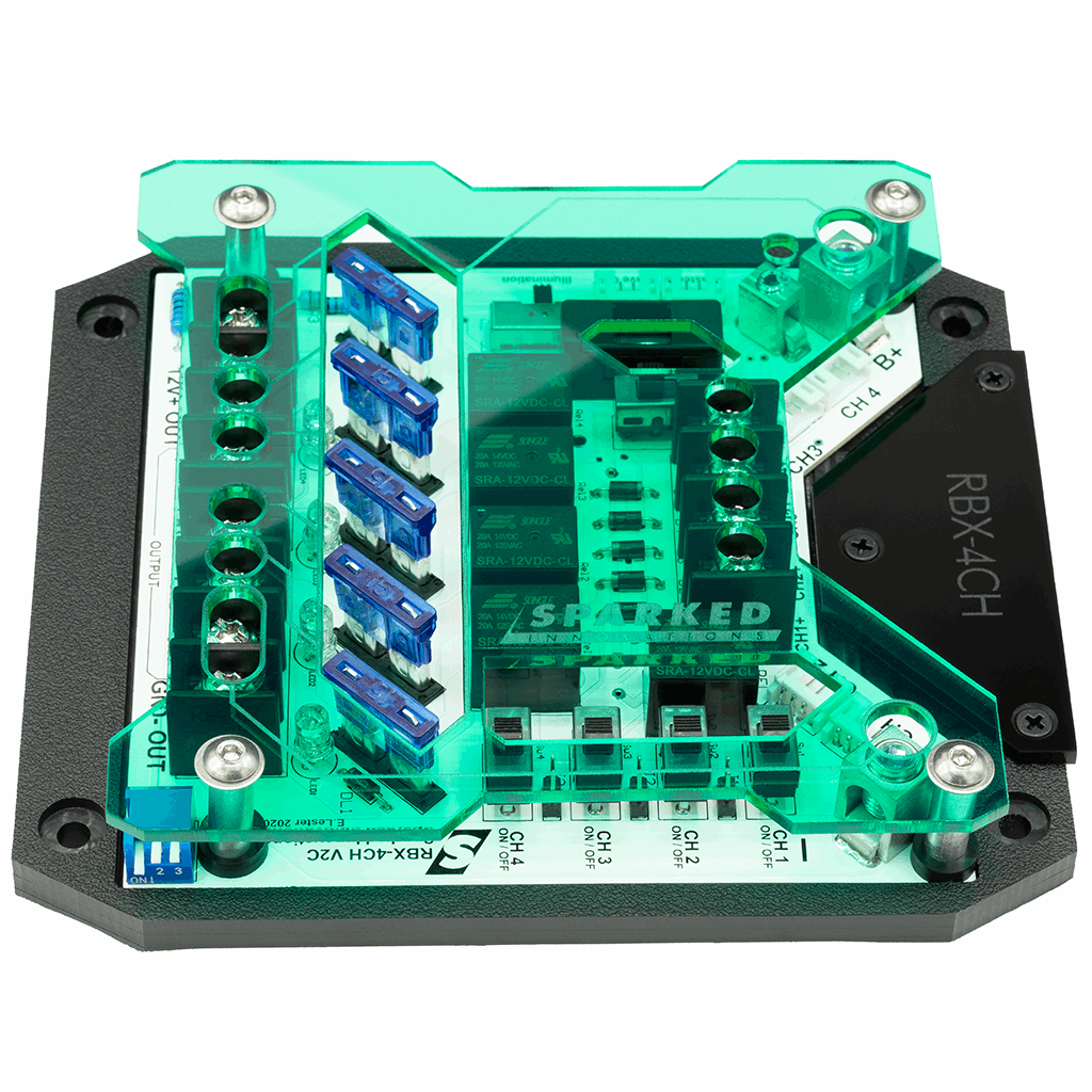 Custom Acrylic TOP ONLY – RBX-4CH Relay Box