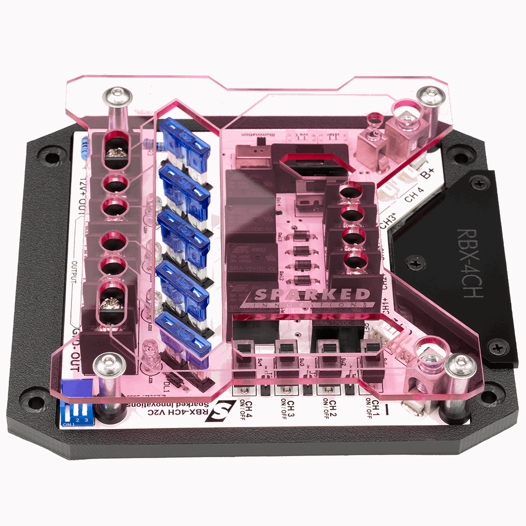 Custom Acrylic TOP ONLY – RBX-4CH Relay Box