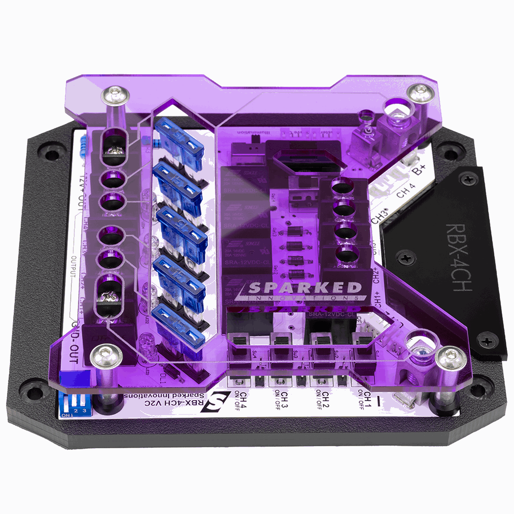 Custom Acrylic TOP ONLY – RBX-4CH Relay Box