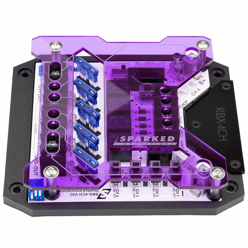 Custom Acrylic TOP ONLY – RBX-4CH Relay Box