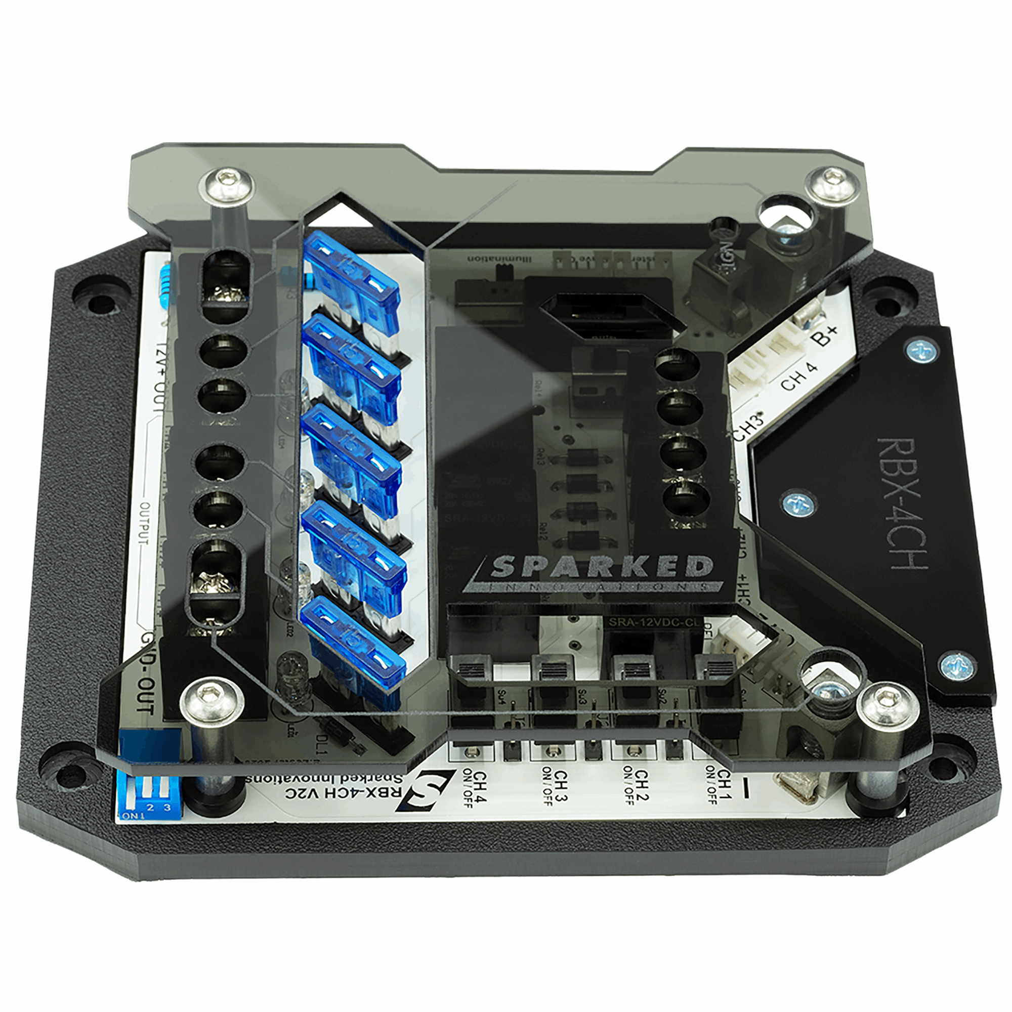 RBX-4CH Relay Box + Halo Ring Switches Wiring Super Pack