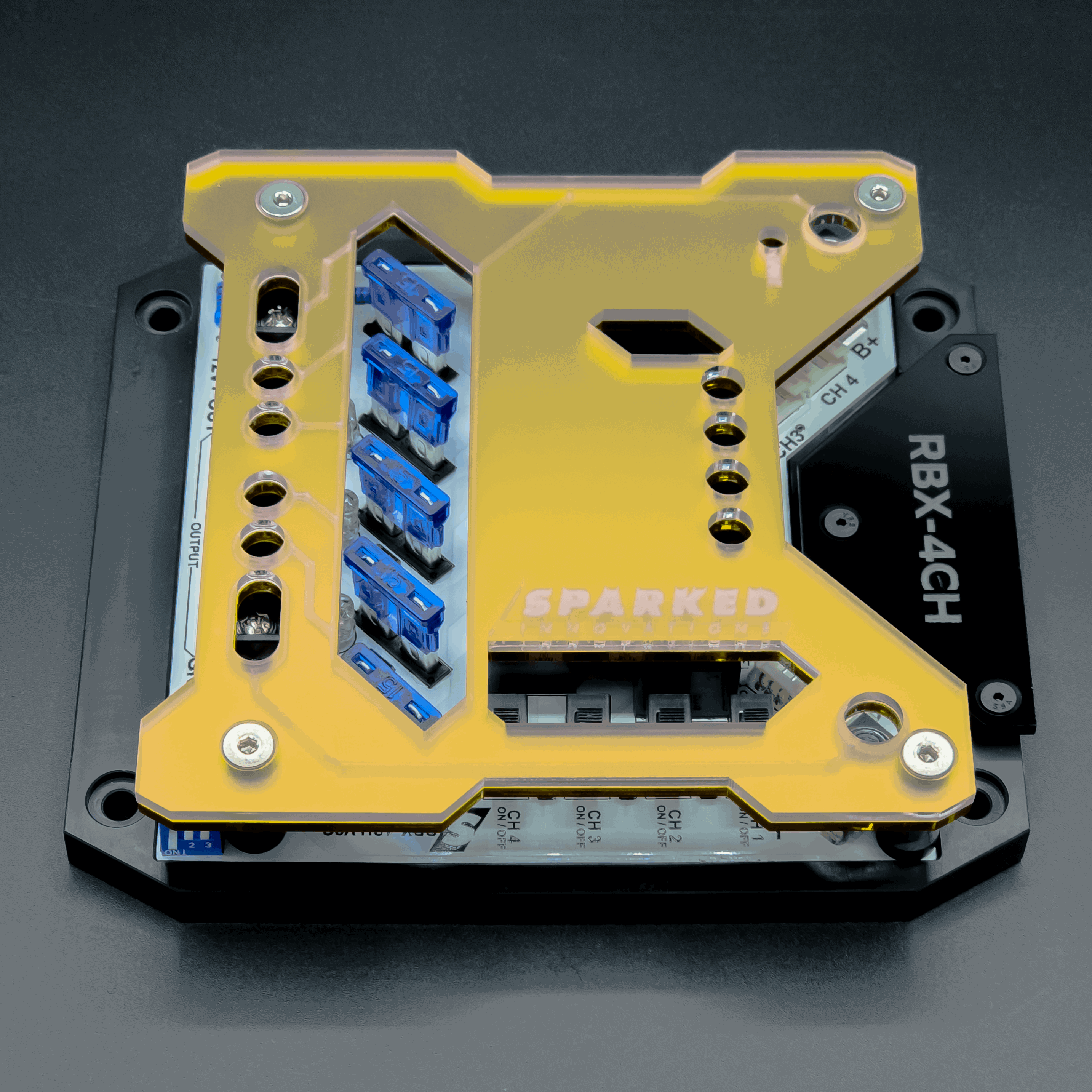 Custom Acrylic TOP ONLY – RBX-4CH Relay Box