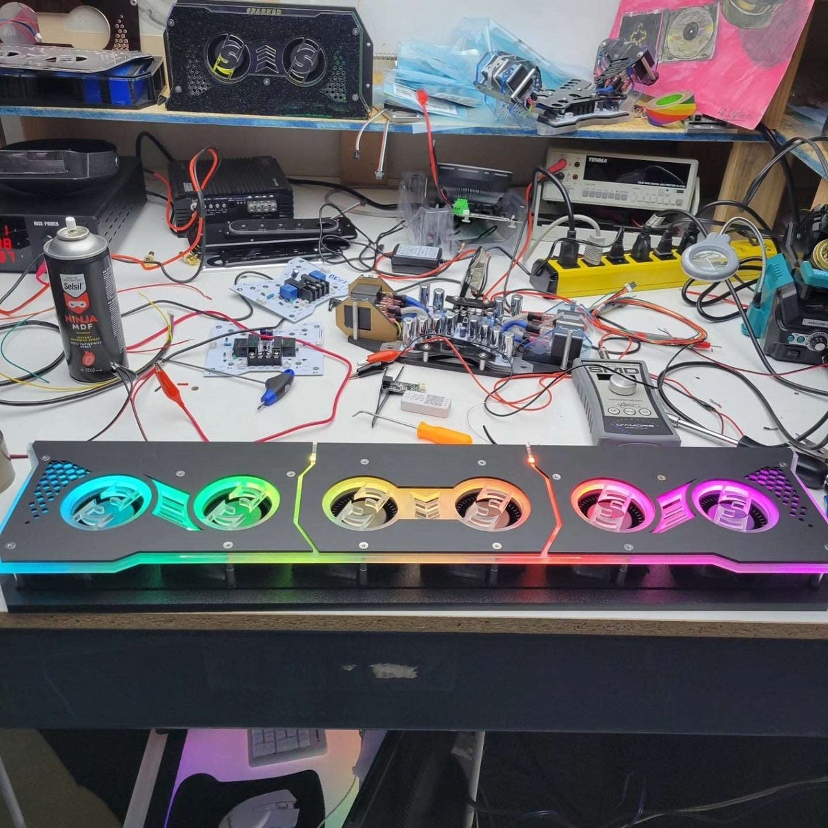 Big Fat Fannie Six - Motor 12V Car Audio Amplifier Cooling Fan - BIG - FAT - FANNIE - Sparked Innovations