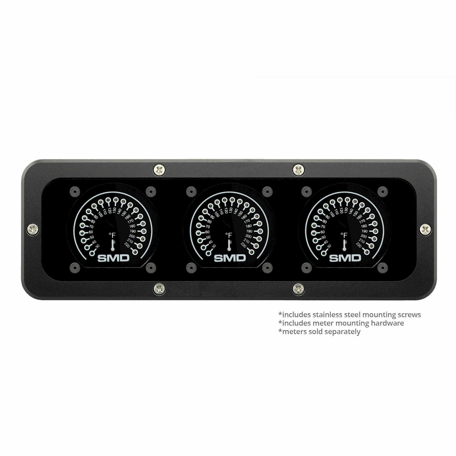 Billet Aluminum SMD Full - Size GM Truck 2003 – 2007 Switch Panel – 3 SMD Meters - Tah - SWP - SMD - T - Sparked Innovations